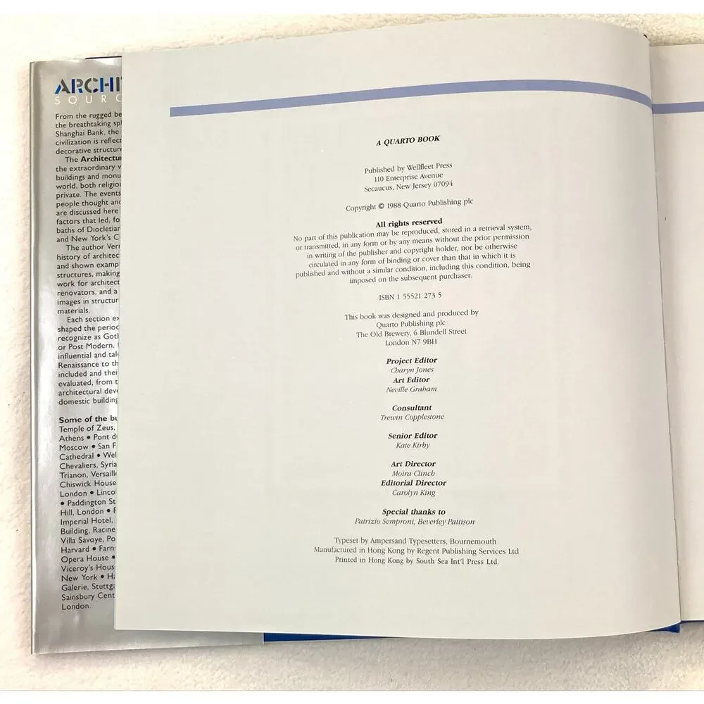 Architecture Source Book A Visual Guide Hardcover Dust Jacket ISBN 1555212735